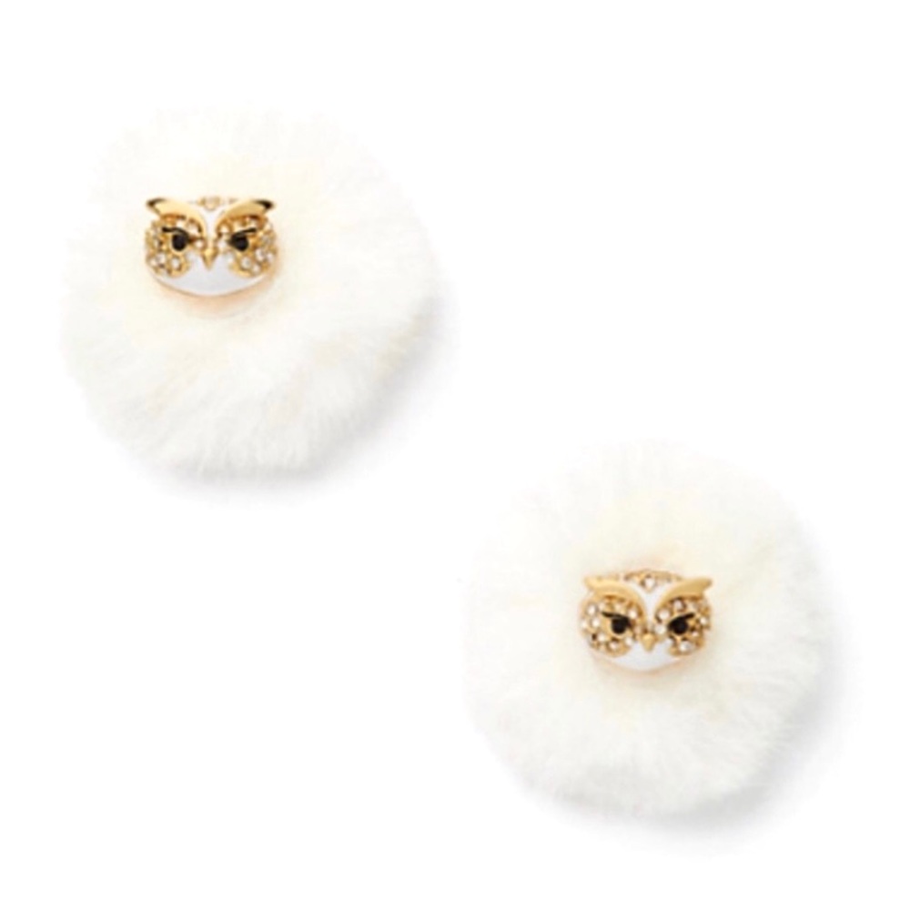 KATE SPADE • Star Bright Reversible Owl Earrings - Picture 3 of 6
